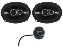 Pair Kicker 43DSC69304 DSC6930 6x9" 360w Car Speakers+Portable Bluetooth Speaker
