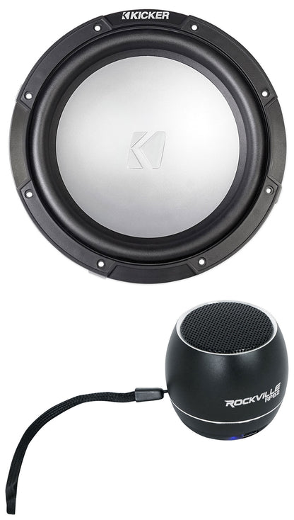 KICKER 45KMF102 10" 350w Peak/175w RMS Marine Boat Subwoofer+Bluetooth Speaker