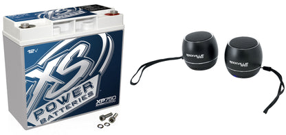 XS Power XP750 750w Power Cell Car Audio Battery+(2) Bluetooth Speakers