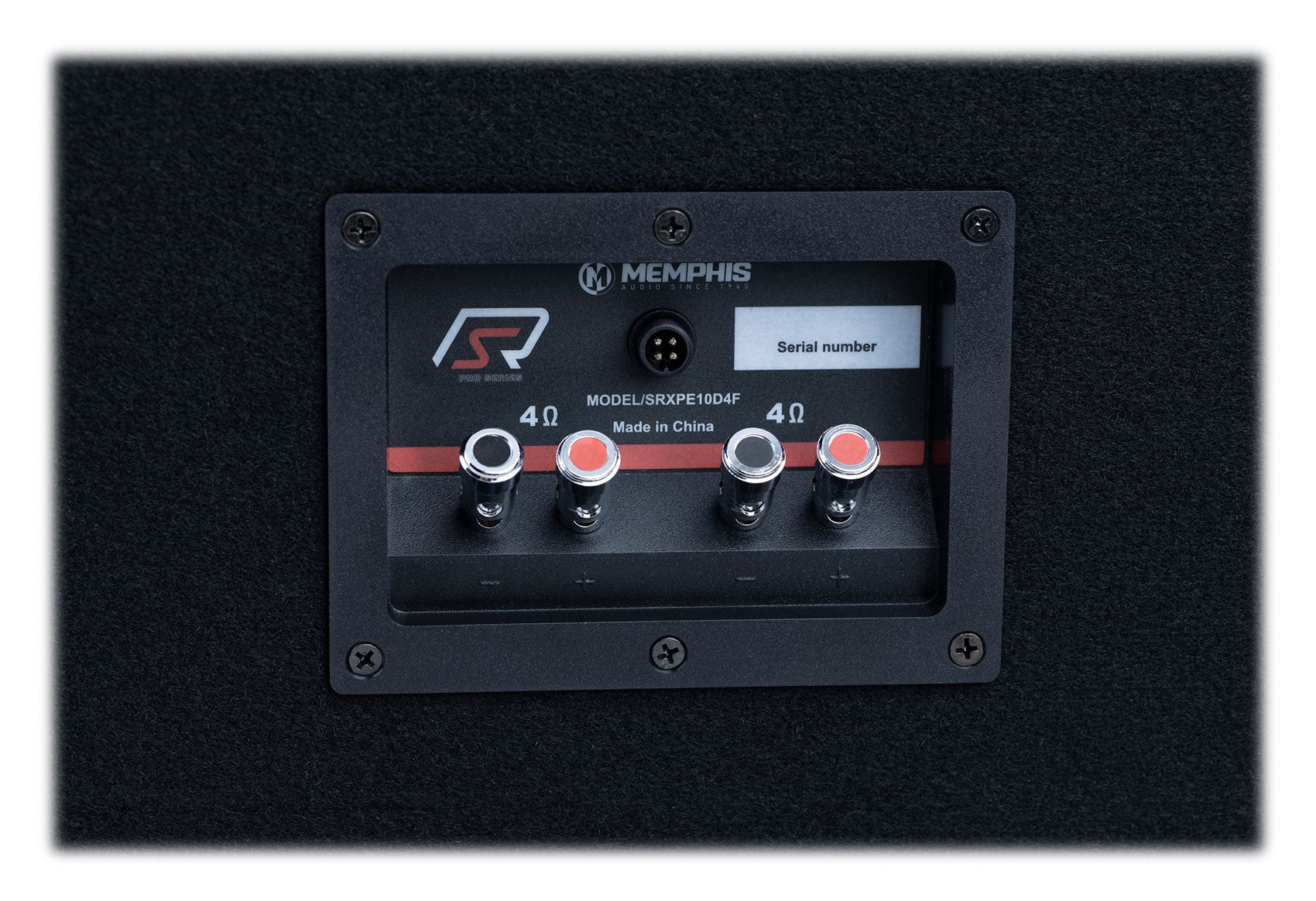 Memphis SRXPE10D4F Dual 10 inch Chuchero Car Enclosure Box w/ LED's and Bluetooth Speaker