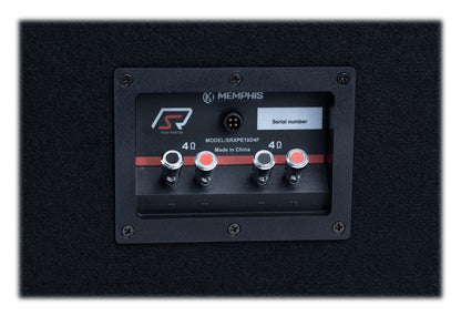 Memphis SRXPE10D4F Dual 10 inch Chuchero Car Enclosure Box w/ LED's and Bluetooth Speaker