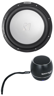 KICKER 45KM102 10" 350w Marine Boat Subwoofer SVC 2-ohm Sub KM10+Free Speaker