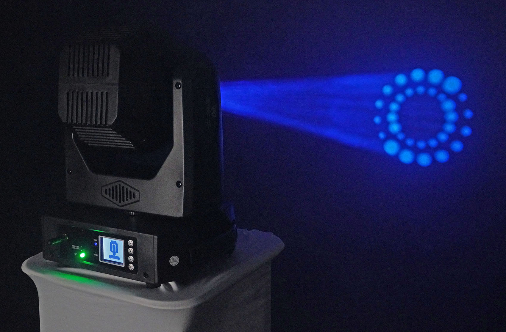 ROCK SPOT 260W + ROCKFORCE W2 Wireless DMX Controller Bundle