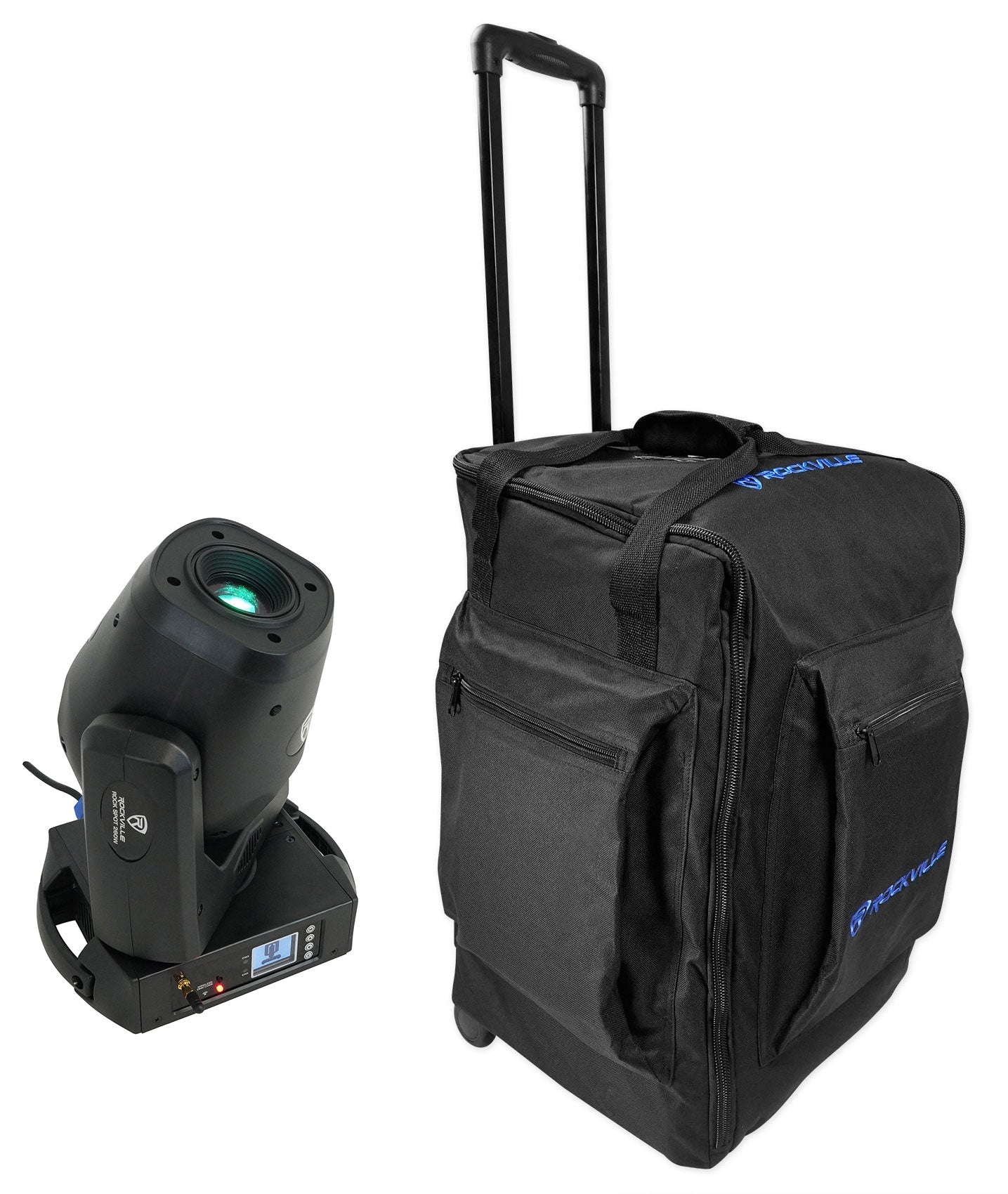 ROCK SPOT 260W + RLB50 Rolling Lighting Bag Bundle