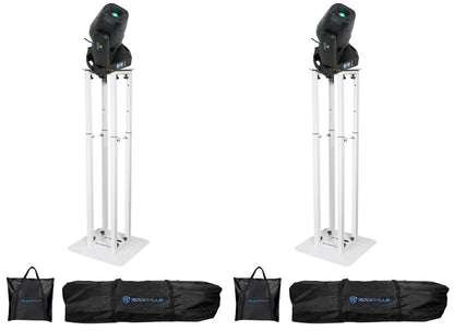 ROCK SPOT 260W 2-Pack + RTP32W White Totem Stands Bundle