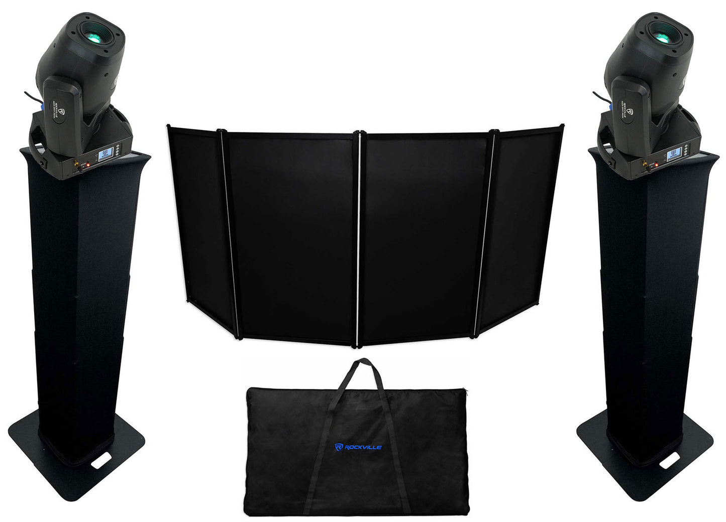 ROCK SPOT 260W 2-Pack + RTP-GO Black Totem + RFAAC Facade Bundle