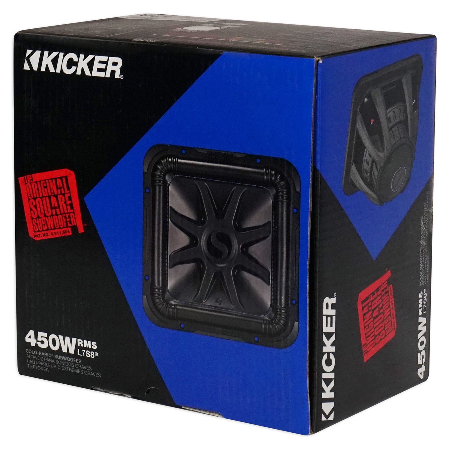 Kicker L7S84 8" 900w Solobaric L7S Car Audio Subwoofer + Free Bluetooth Speaker