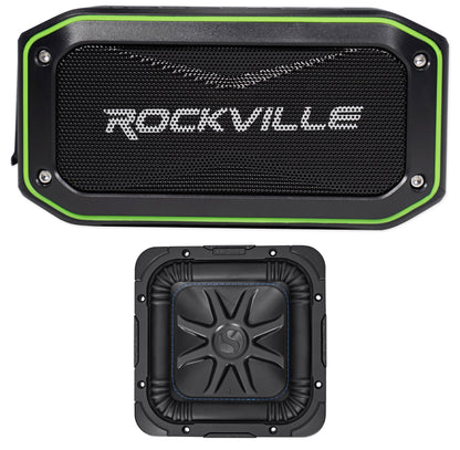 Kicker L7S84 8" 900w Solobaric L7S Car Audio Subwoofer + Free Bluetooth Speaker