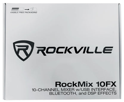ROCKMIX 10FX + 4x RCM PRO Microphones Bundle