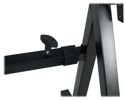 Rockville Z45W Keyboard Stand + Z-Shelf Utility Shelf Bundle