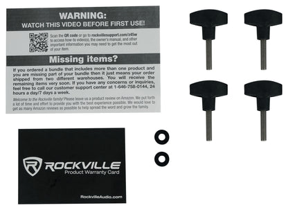 Rockville Z45W Keyboard Stand + Z-Shelf Utility Shelf Bundle