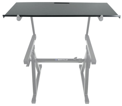 Rockville Z55 Keyboard Stand + Z-Shelf Utility Shelf Bundle