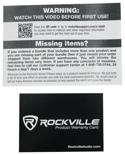 Rockville Z55 Keyboard Stand + Z-Shelf Utility Shelf Bundle