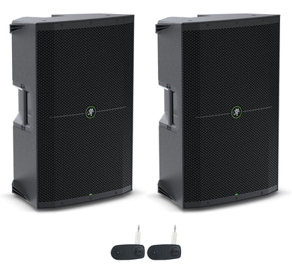 2 Mackie Thump215 15" 1400w Powered DJ PA Speakers w/Wireless Linking Thump 215