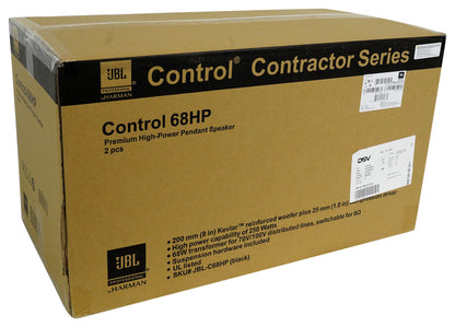 (6) JBL CONTROL 68HP 70v Commercial 8" Hanging Pendant Speakers+Bluetooth Amp