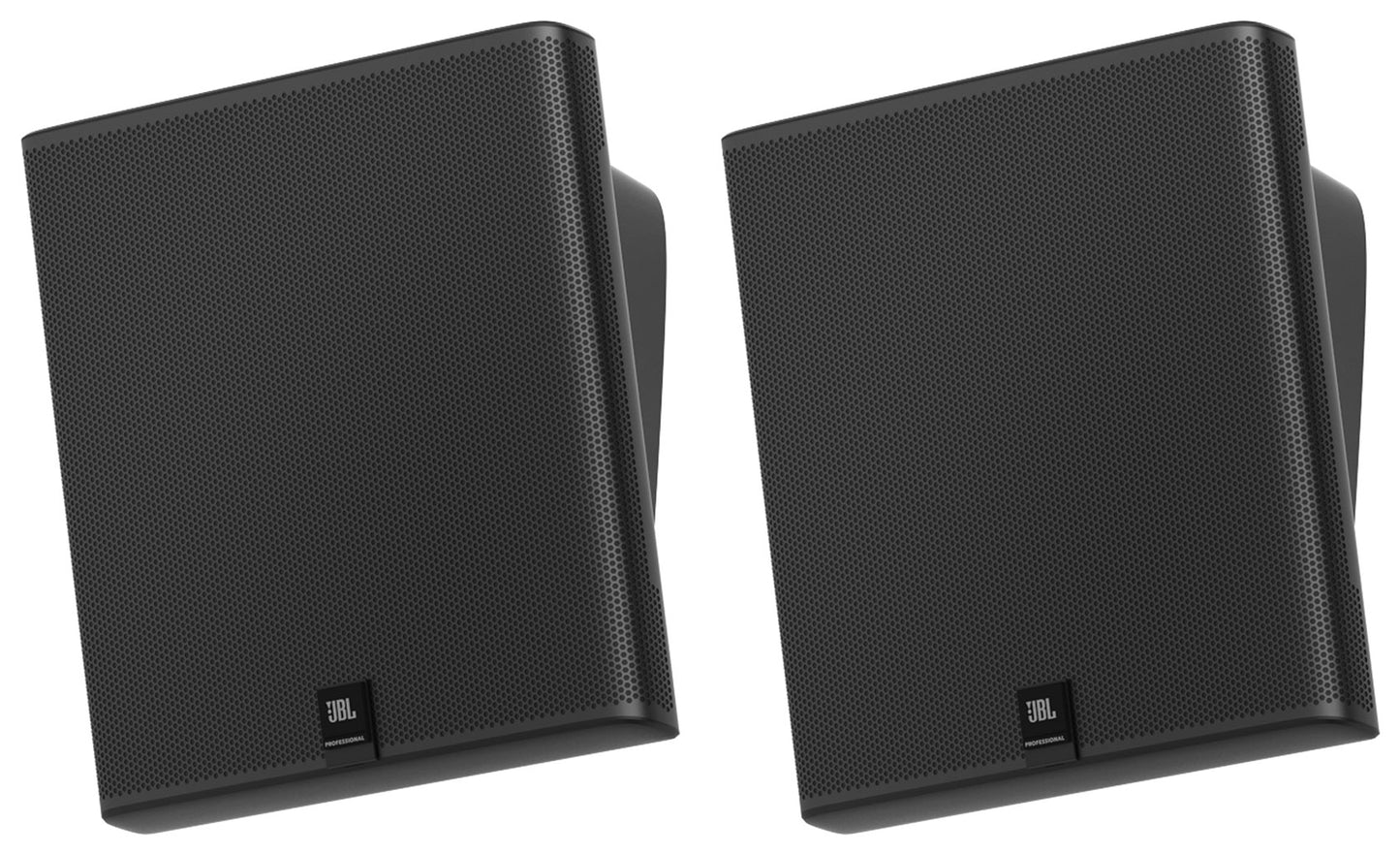 6) JBL SLP12/T-BK Sleek Low-Profile On Wall Mount 3" 70v Commercial Speakers+Amp