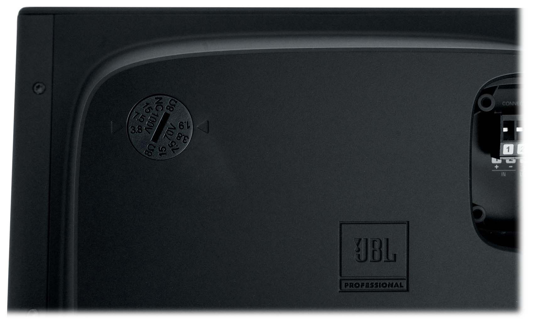 6) JBL SLP12/T-BK Sleek Low-Profile On Wall Mount 3" 70v Commercial Speakers+Amp