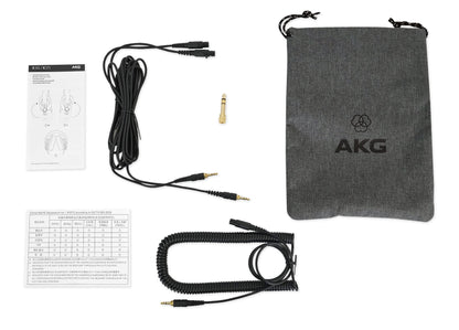 AKG K371 Over-Ear Oval Closed-Back Studio Headphones+Condenser Recording Mic
