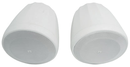 (6) JBL CONTROL 68HP-WH 70v Commercial 8" Hanging White Pendant Speakers+Amp