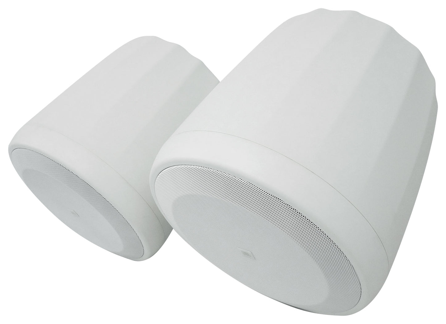 (6) JBL CONTROL 68HP-WH 70v Commercial 8" Hanging White Pendant Speakers+Amp