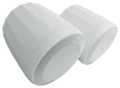 (6) JBL CONTROL 68HP-WH 70v Commercial 8" Hanging White Pendant Speakers+Amp