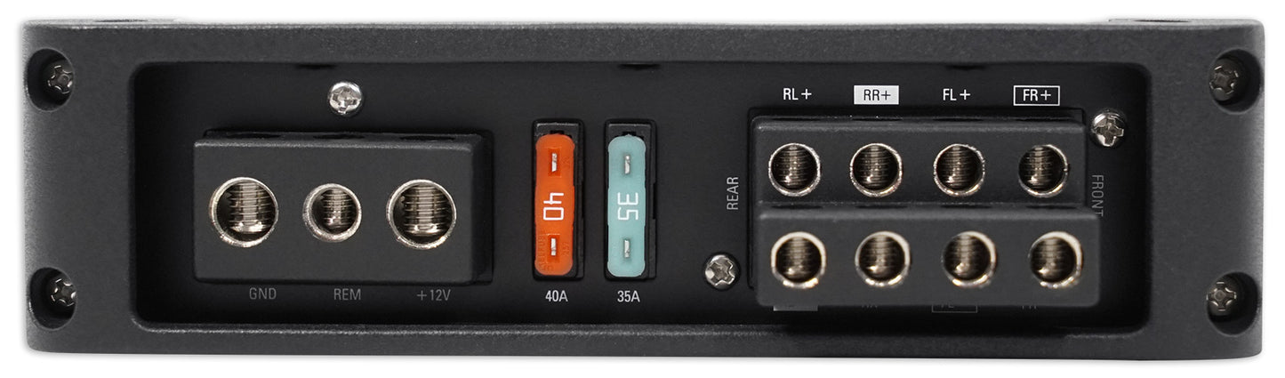 Polk Audio PAD4000.4 800w RMS 4-Channel Marine Boat Amplifier+Amp Kit PA D4000.4