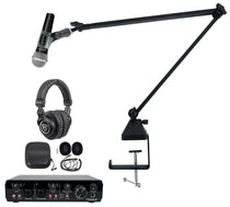 R-TRACK 2x2 + RMC-XLR Dynamic Microphone Bundle