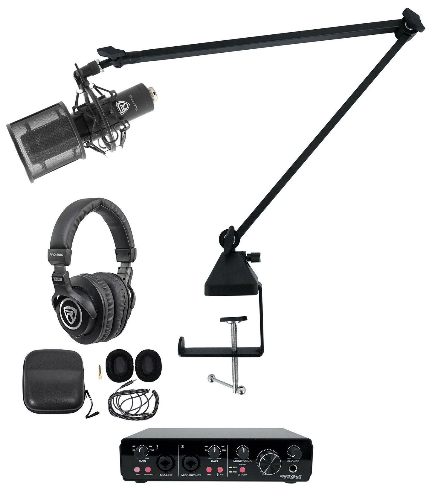 R-TRACK 2x2 + RCM PRO + PRO-M50 + R-BOOM 34 Bundle