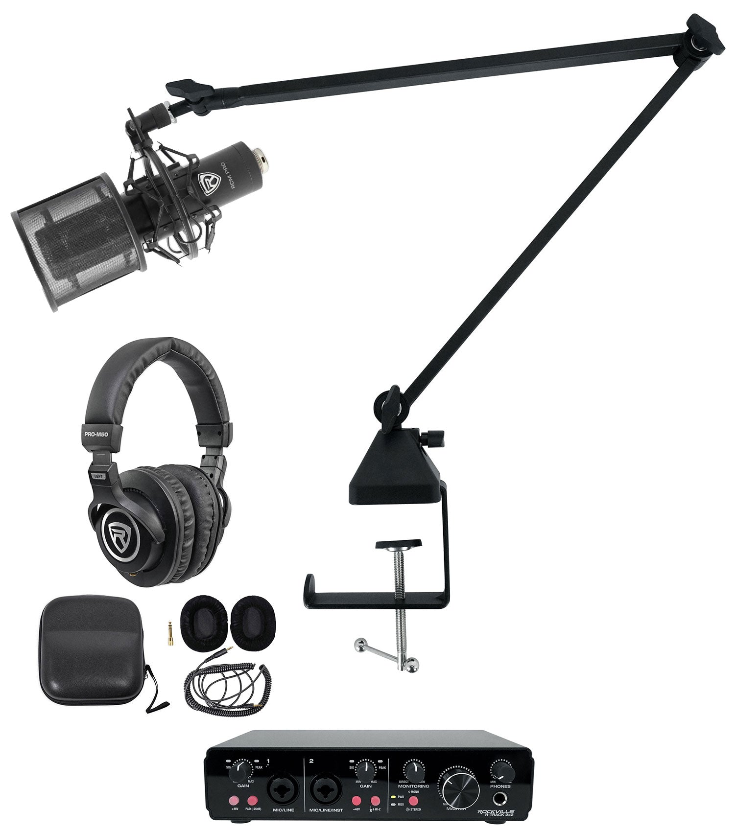 R-TRACK 2x2 + RCM PRO + PRO-M50 + R-BOOM 34 Bundle