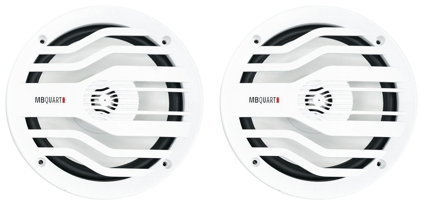 NK2-116W White 2-Pack + 4-Zone Marine Receiver Bundle