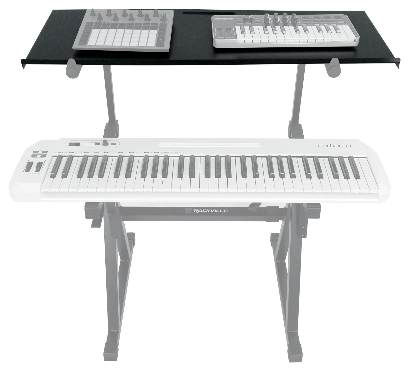 RKS42X 2-Tier X-Stand + Z-SHELF Utility Shelf Bundle