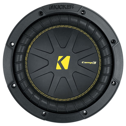 Kicker 50CWCD84 CompC 8" DVC 4 ohm Car Subwoofer+Amplifier+Vented Sub Box CWCD84