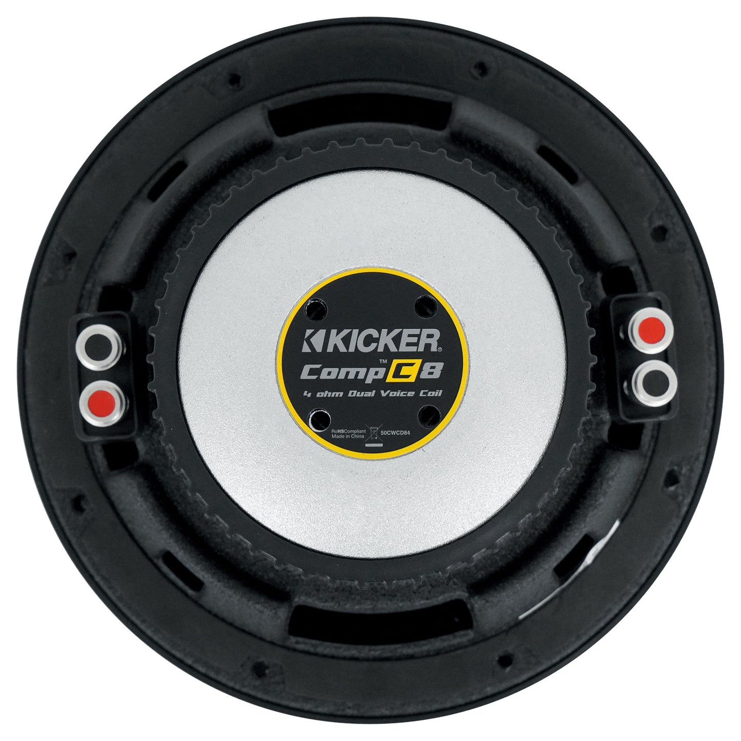 Kicker 50CWCD84 CompC 8" DVC 4 ohm Car Subwoofer+Amplifier+Vented Sub Box CWCD84