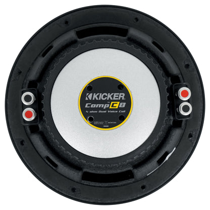 Kicker 50CWCD84 CompC 8" DVC 4 ohm Car Subwoofer+Amplifier+Vented Sub Box CWCD84