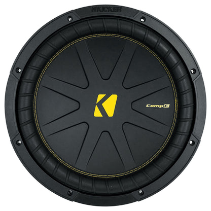 Kicker 50CWCD124 CompC 12" Subwoofer+Vented Box+Mono Amplifier+Amp Kit CWCD124