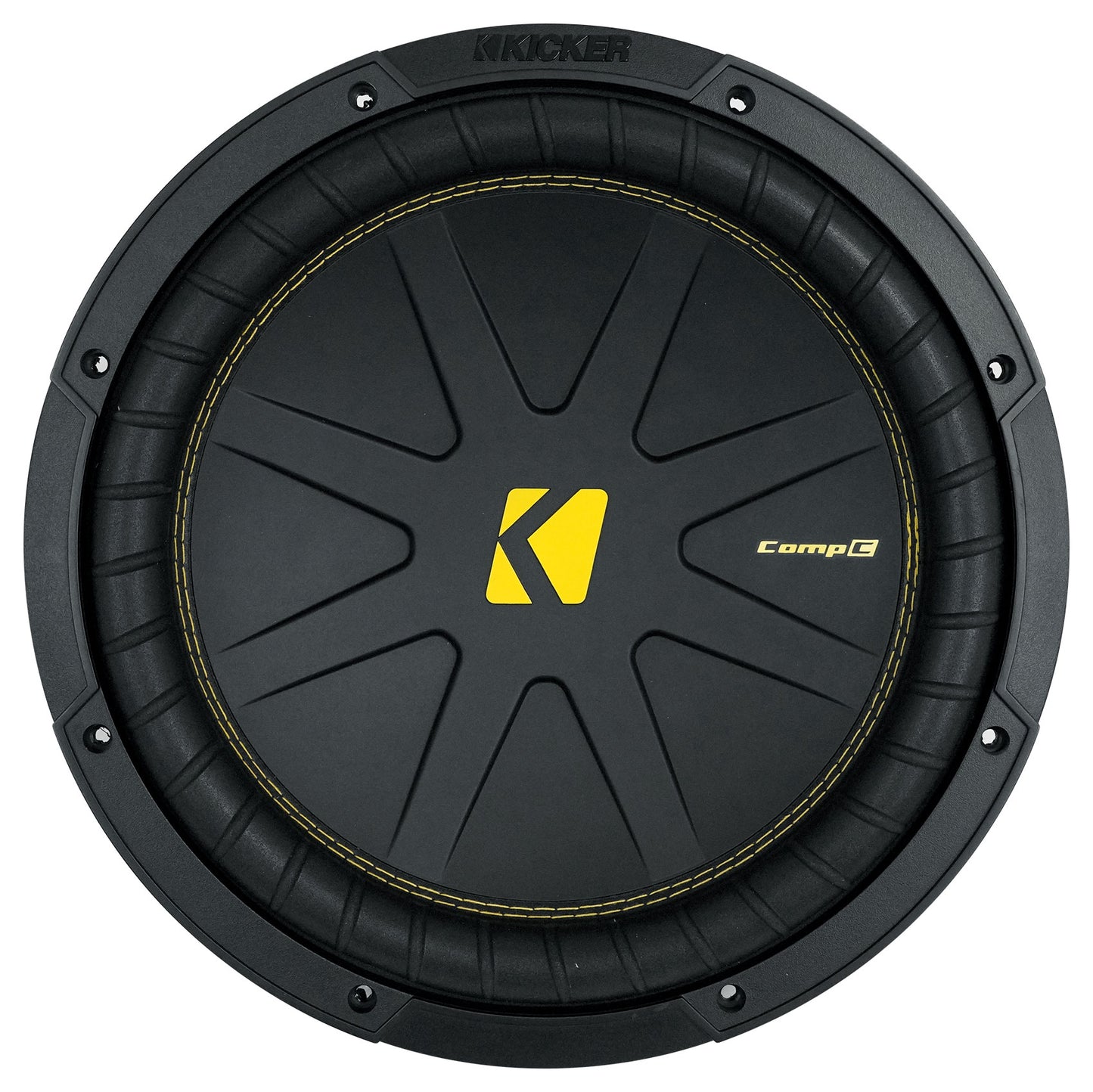 (2) Kicker 50CWCD124 CompC 12" DVC Subwoofers+Sealed Sub Box Enclosure CWCD124