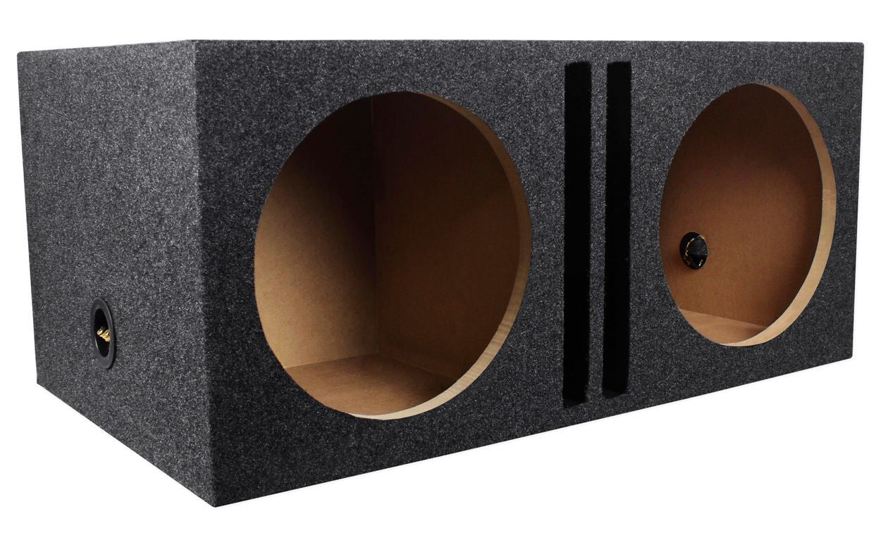 (2) Kicker 50CWCD124 CompC 12" DVC Subwoofers+Vented Sub Box Enclosure CWCD124