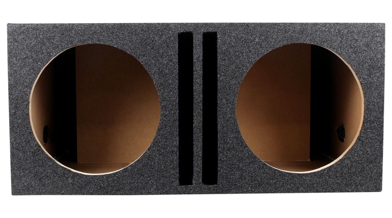 (2) Kicker 50CWCD124 CompC 12" DVC Subwoofers+Vented Sub Box Enclosure CWCD124