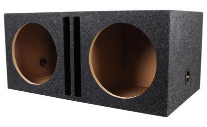 (2) Kicker 50CWCD124 CompC 12" DVC Subwoofers+Vented Sub Box Enclosure CWCD124