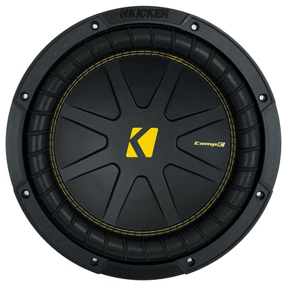 Kicker 50CWCS104 CompC 10" SVC 4 ohm Subwoofer+Mono Amplifier+Amp Kit CWCS104