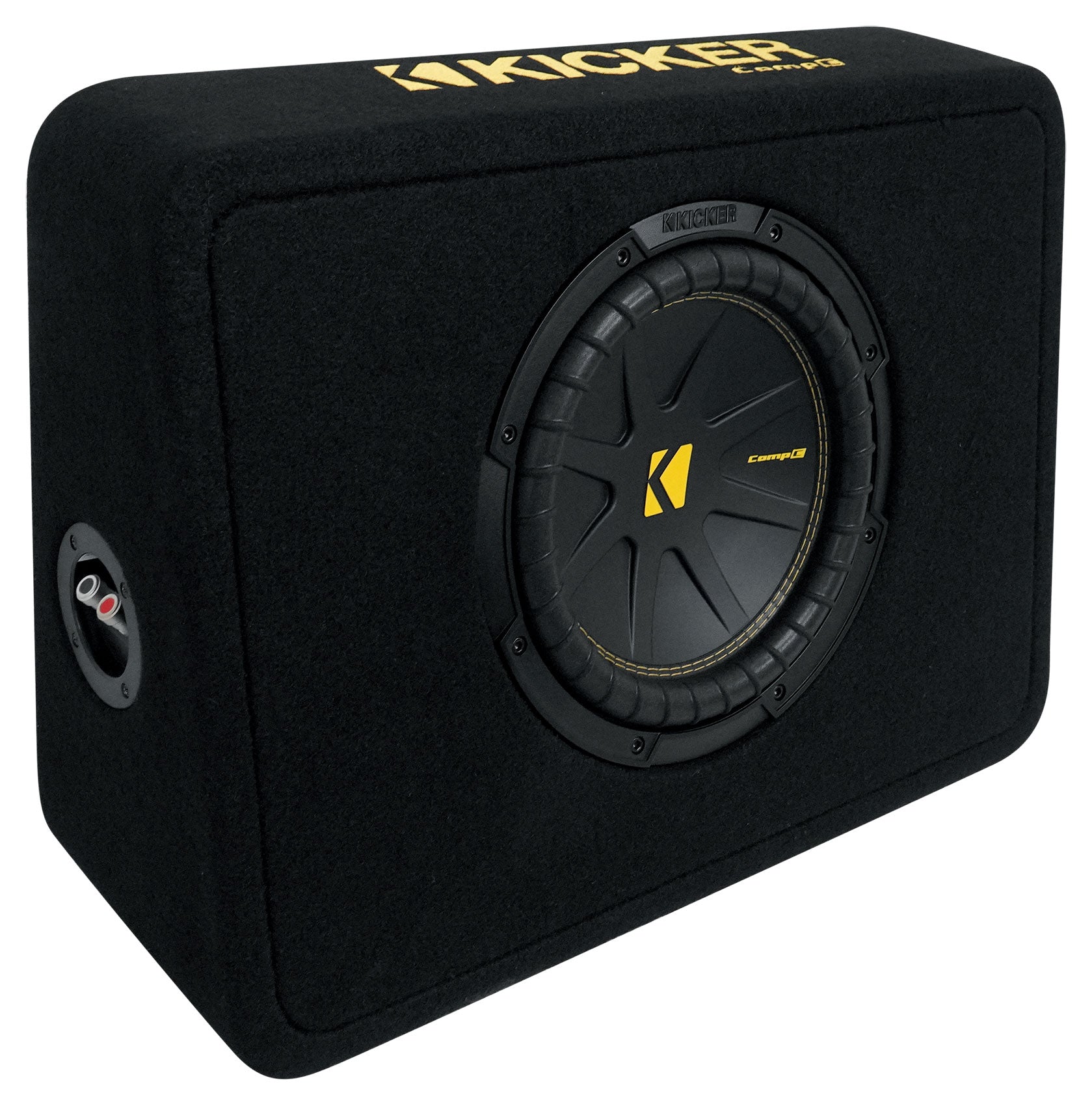 Kicker 50TCWC104 10" Subwoofer+Slim Shallow Sub Box+Mono Amplifier+Wires TCWC104