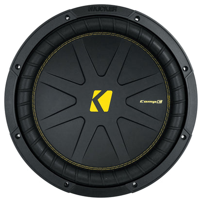 Kicker 50CWCS124 CompC 12" Subwoofer+Sealed Sub Box+Mono Amplifier+Wires CWCS124