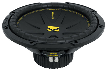 (2) Kicker 50CWCS124 CompC 12" SVC Subwoofers+Sealed Sub Box Enclosure CWCS124