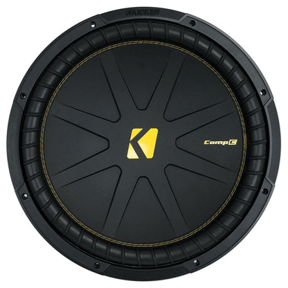 (2) Kicker 50CWCS154 CompC 15" SVC Subwoofers+Sealed Sub Box Enclosure CWCS154
