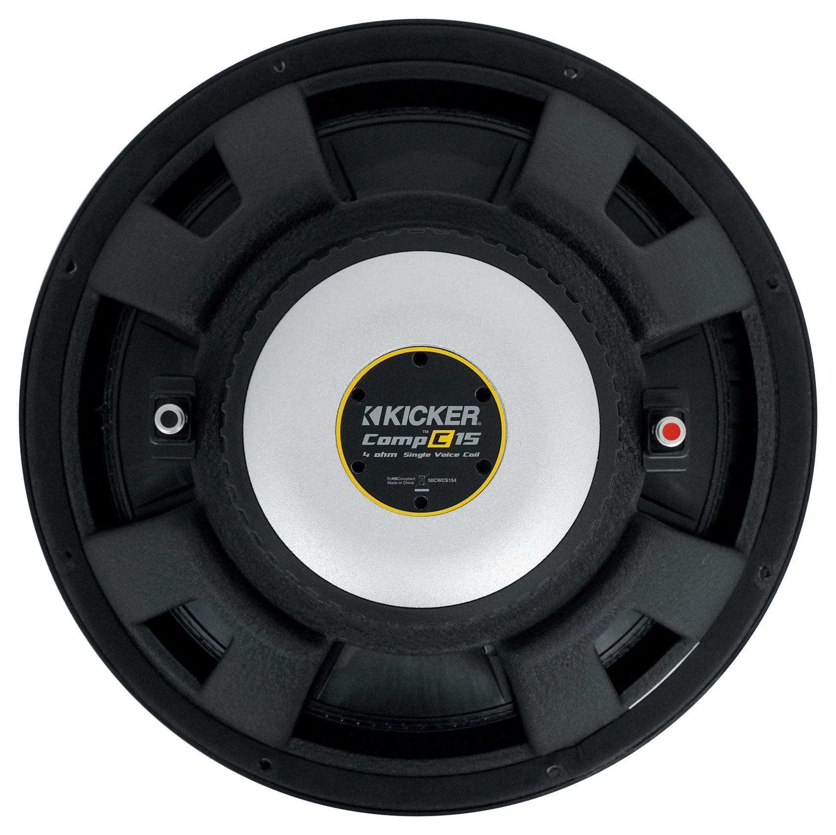 (2) Kicker 50CWCS154 CompC 15" SVC Subwoofers+Sealed Sub Box Enclosure CWCS154