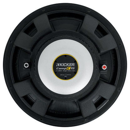 (2) Kicker 50CWCS154 CompC 15" SVC Subwoofers+Sealed Sub Box Enclosure CWCS154