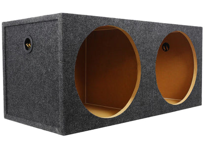 (2) Kicker 50CWCD154 CompC 15" DVC Subwoofers+Sealed Sub Box Enclosure CWCD154