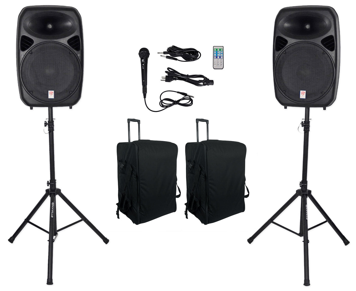 RPG152K Dual 15" System + SB15 v2 Rolling Bags Bundle