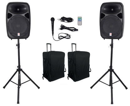 RPG152K Dual 15" System + SB15 v2 Rolling Bags Bundle