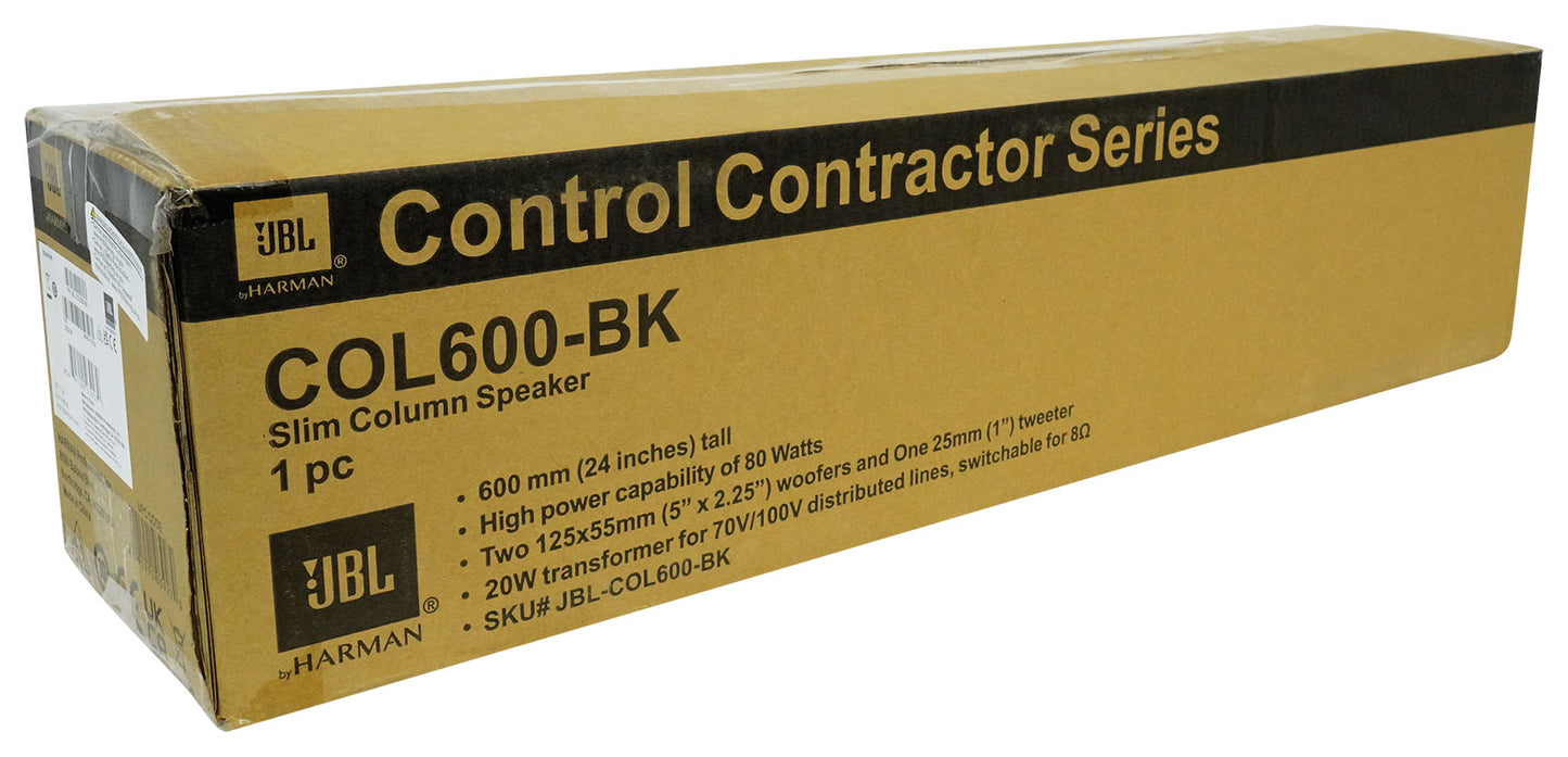 RCS180‑6 Amplifier + JBL COL600 Black 4-Pack Bundle